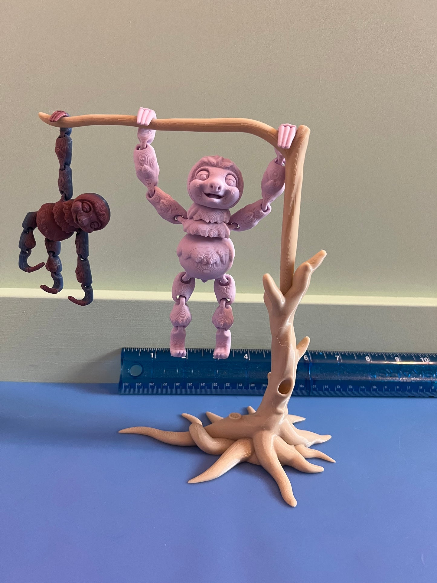 Purple Sloths & Tree