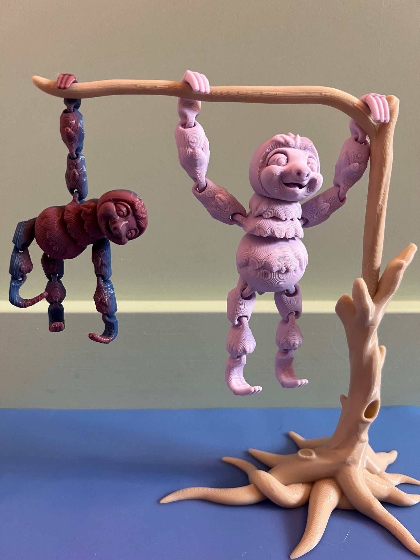 Purple Sloths & Tree