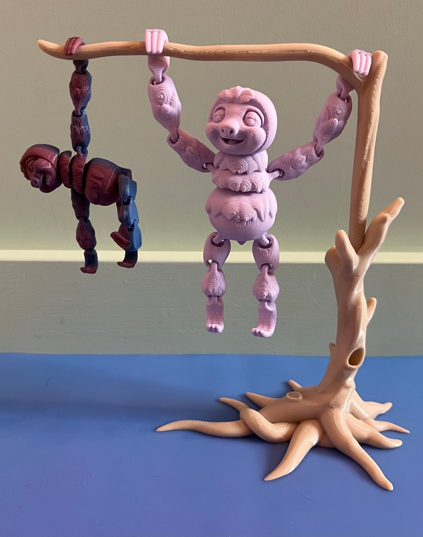 Purple Sloths & Tree