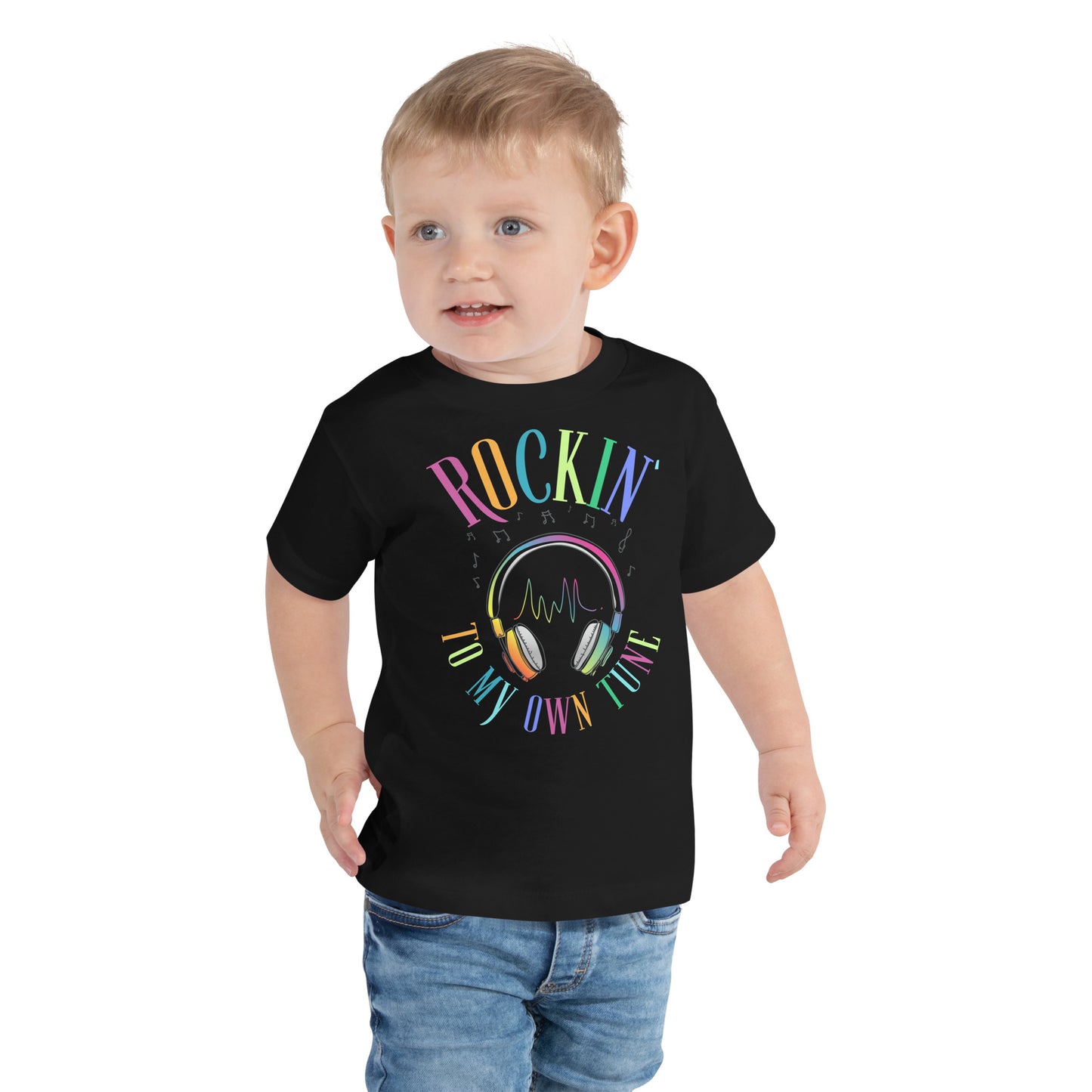 ROCKIN' TO MY OWN TUNE Toddler Short Sleeve Tee