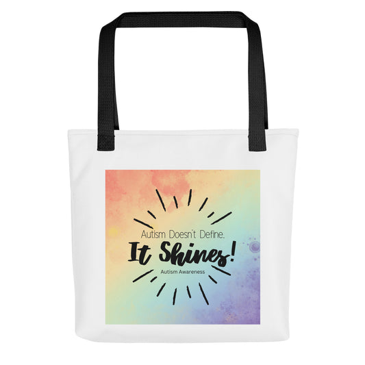AUTISM SHINES Tote Bag